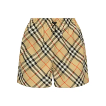 Burberry Ekd Vintage Check Printed Bermuda Shorts