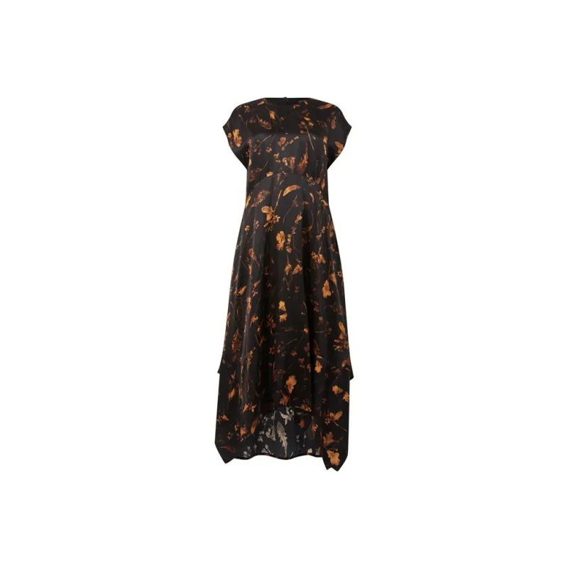 ALLSAINTS Short-Sleeved Dresses Women's Black Gold-0