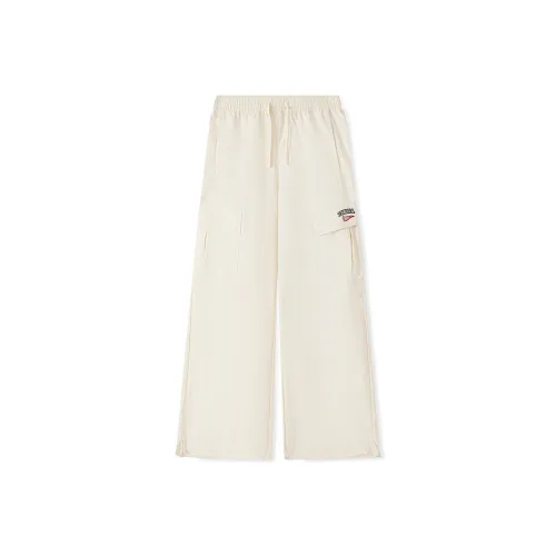 Skechers Knitted Long Pants Knitted Sports Pants Women's Pure White