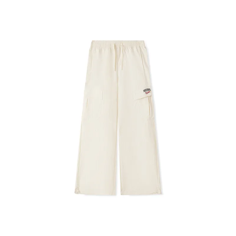 Skechers Knitted Long Pants Knitted Sweatpants Women's Pure White-0