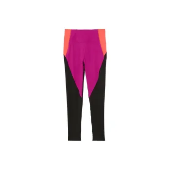 Victoria's Secret VS Sport Leggings Women's Coral Pink/Black Patchwork