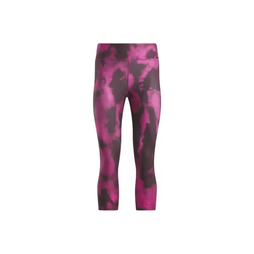 Reebok Identity Training Capri Leggings Women's Fuchsia/Black