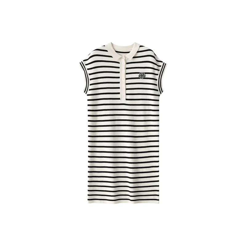 Korean Style Short Sleeved Dresses Women's-0