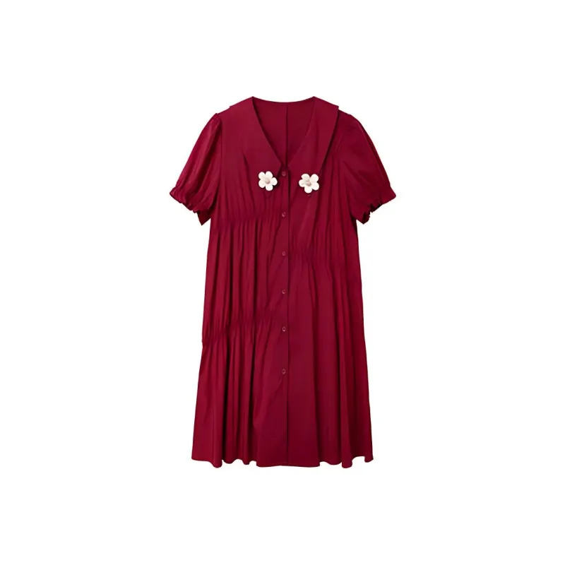ZIHAN Short-Sleeved Dresses Women's-8