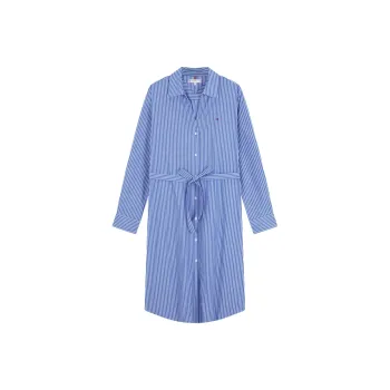 Tommy Hilfiger Long Sleeved Dress Women's Blue White Stripes