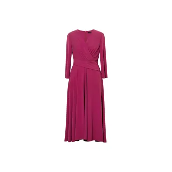 ROEYSHOUSE Long Sleeved Dresses Women's Rose Red