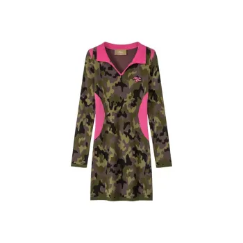 CHUU Long-Sleeved Dresses Women's Army Green