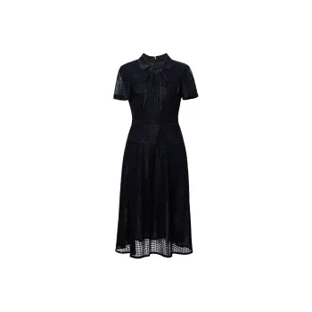 ROEYSHOUSE Short Sleeved Dress Women's Black