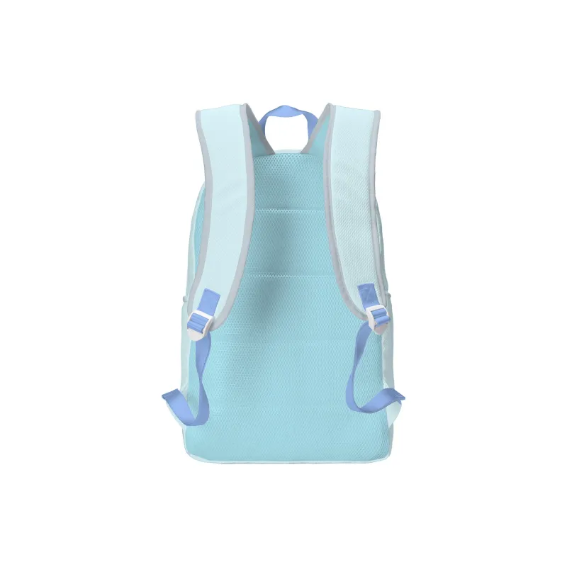 TURN UP Polyester Backpack Unisex Sky Blue-2