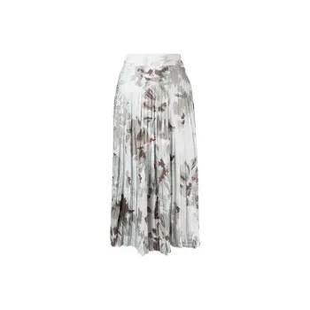 OFF-WHITE FW21 Casual Long Skirts Women's Gray