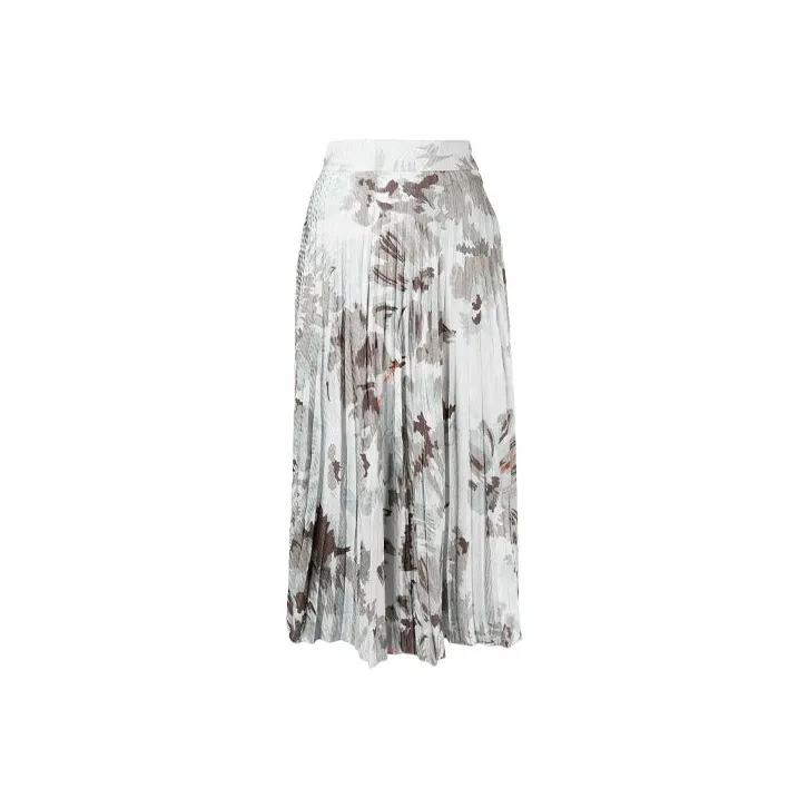 OFF-WHITE FW21 Casual Long Skirts Women's Gray-0