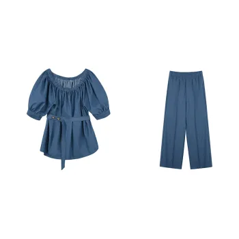 RZSE Casual Suit Women's Denim Blue