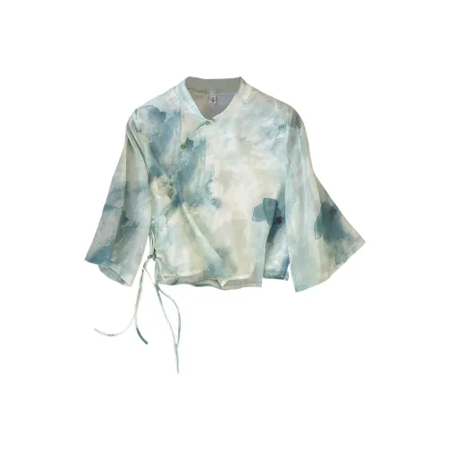 SONDR Chiffon Shirts Women's Charming Mountain Mist