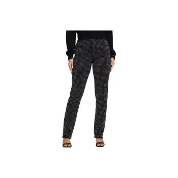 GUESS Rhinestone Straight Jeans Jeans Women's Black