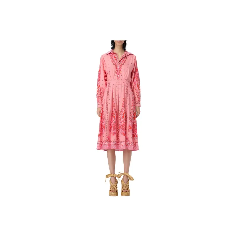 ETRO Paisley Printed Pleated Shirt Dress-0