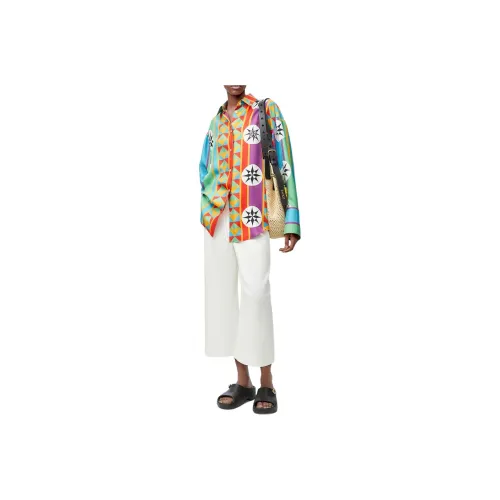 LOEWE Paula's Ibiza SS25 Casual Pants Women's White