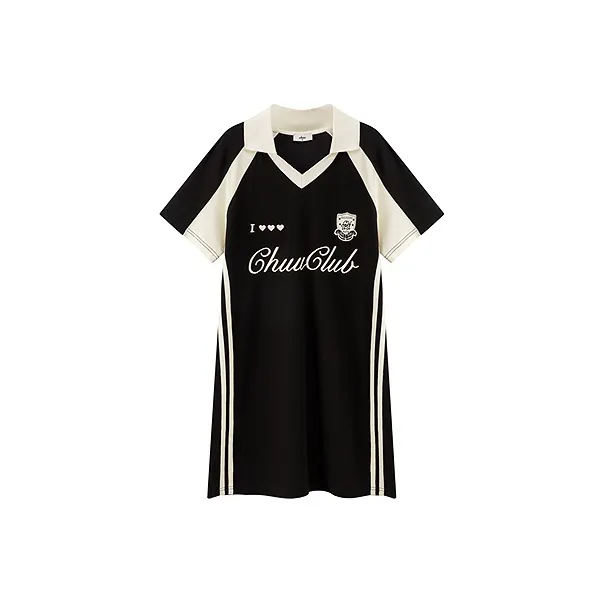 CHUU Short Sleeved Dress Women's Black-0