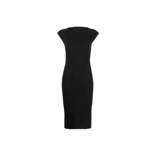RICK OWENS Cap sleeve Knitted Midi Dress