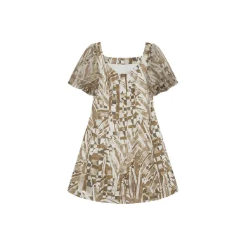 THE SEA LIFE Short Sleeved Dress Women's Chestnut