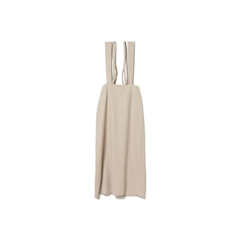 Beams Slip Dress Women's Light Beige-0