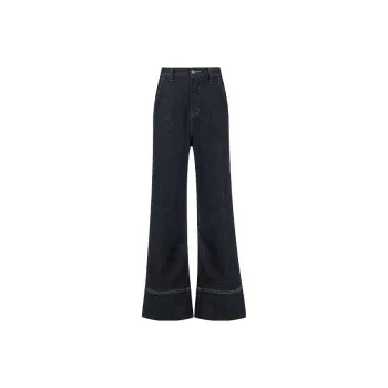 MEIYANG Jeans Women's Dark Blue
