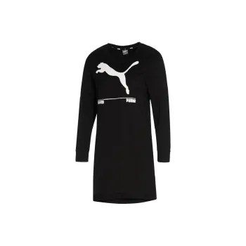PUMA Long Sleeved Dresses Women's Black