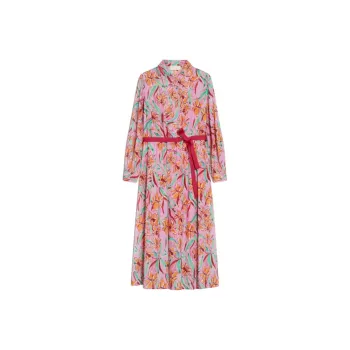 I BLUES Long Sleeved Dresses Women's Cherry Blossom Pink