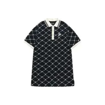FILA FUSION FOB Series Short Sleeved Dresses Women's Black