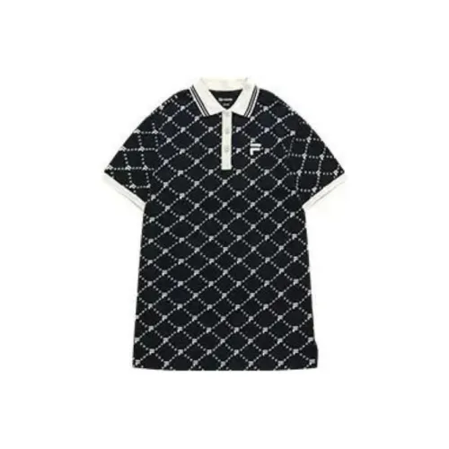 FILA FUSION FOB Series Short Sleeved Dresses Women's Black