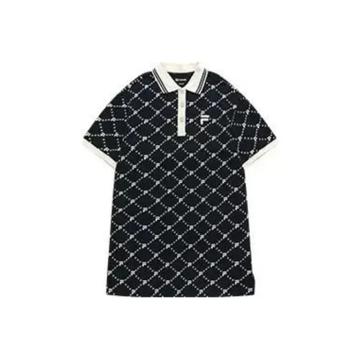 FILA FUSION FOB Series Short Sleeved Dresses Women's Black-0