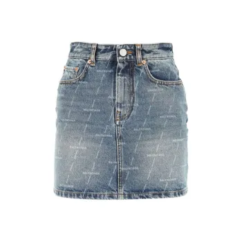 Balenciaga Mini 5 Pocket Skirt 'Authentic Dark Blue'
