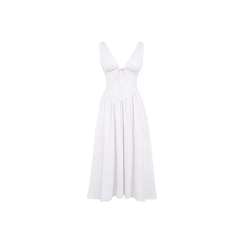 HOUSE OF CB EMMELINA Sleeveless Dress Women's WHITE/White-0