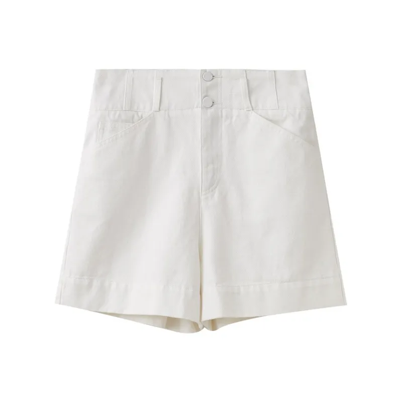 SHUIYUNJIAN Casual Shorts Women's Raw White-0