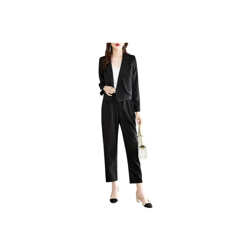 TERRE BLEUE Business Suits Women's Black-0