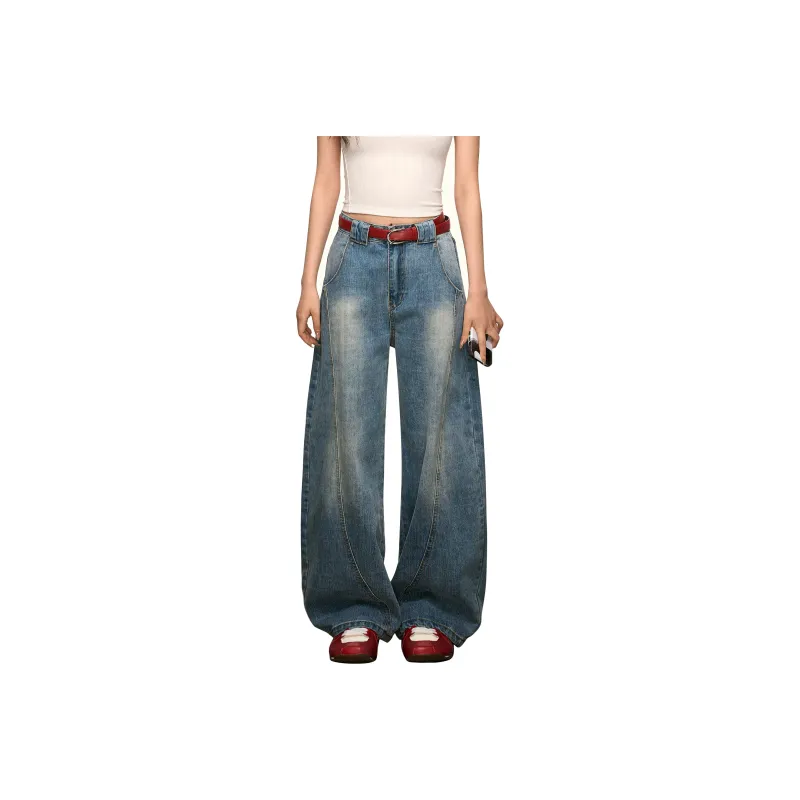 Aaisup Jeans Women's Washed Blue-0