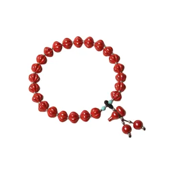 WUMZK Reconstructed Cinnabar Bracelets Unisex