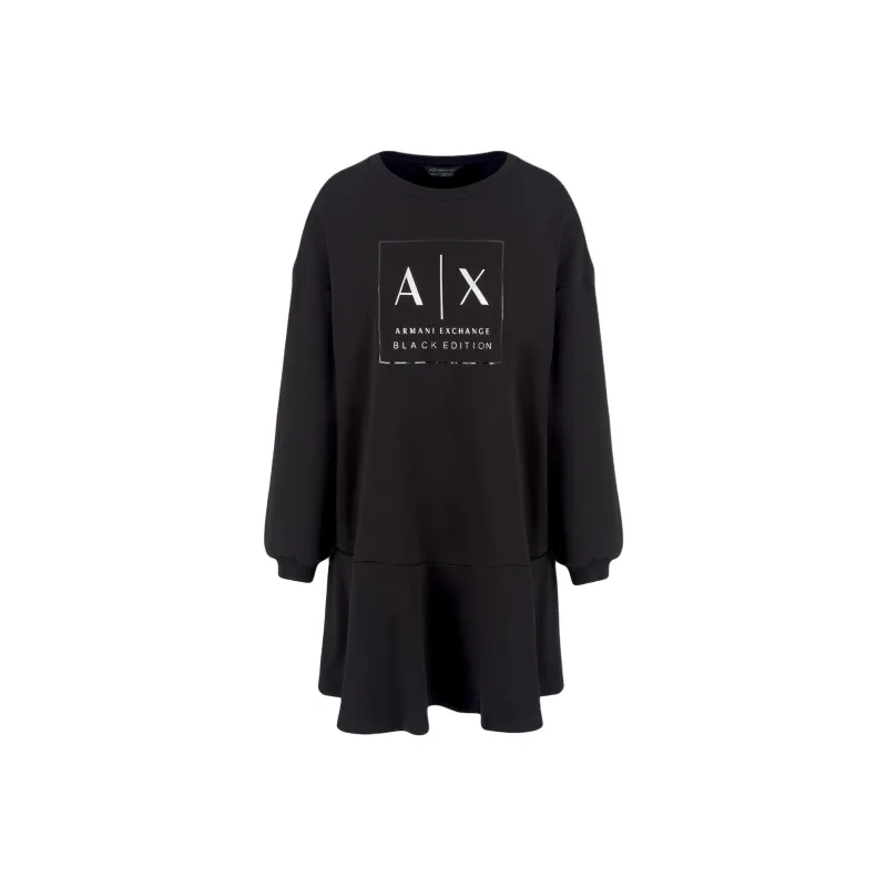 ARMANI EXCHANGE Logo-print Jersey Dress-0