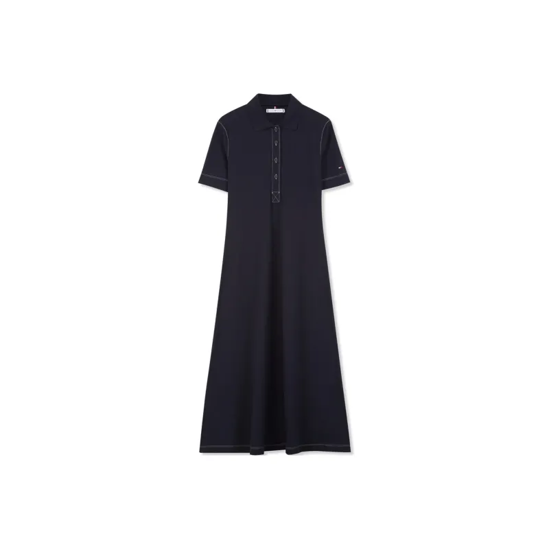 Tommy Hilfiger Short Sleeved Dress Women's Navy Blue-0