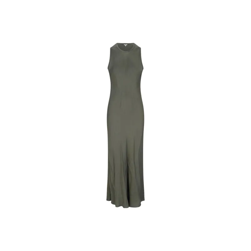 ASPESI Sleeveless Crewneck Maxi Dress-0