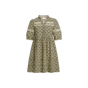 Hopeshow Long-Sleeved Dresses Women's Yellow Background With Flowers