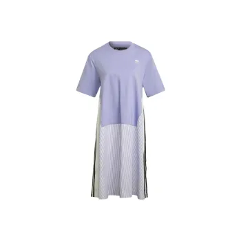 adidas originals Crewneck Loose Shirt Dress Purple
