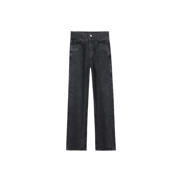 HIPPIEMISS Jeans Women's Black Gray-0