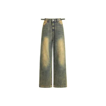 Wen Shan Jeans Women's Mud-Dyed