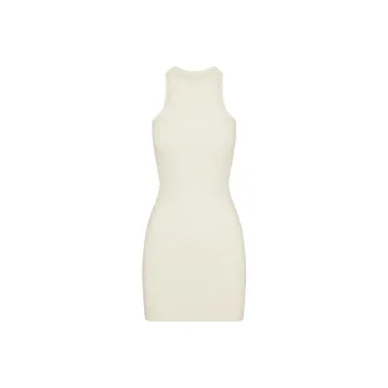 SKIMS SOFT LOUNGE TANK MINI DRESS Sleeveless Dress Women's BONE/Bone