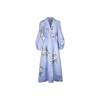 Zimmermann Everley Plunge Midi Dress