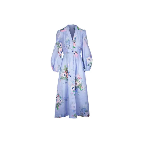 Zimmermann Everley Plunge Midi Dress
