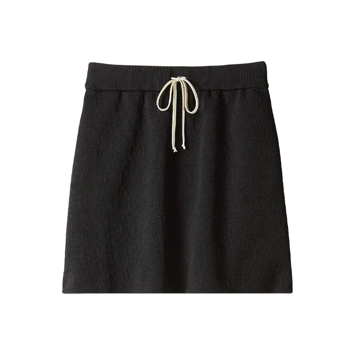 GUCCI Casual Short Skirts Women's Black-0