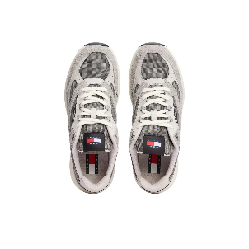 Tommy Hilfiger Trainers Low Top Casual Shoes Men's Greige-3