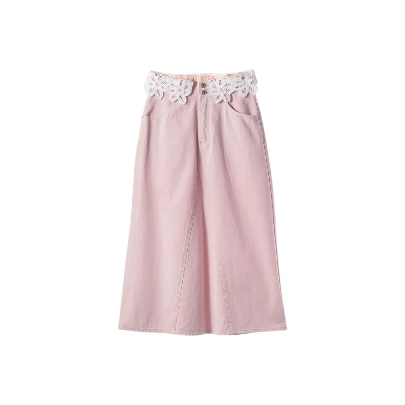 Dickies MUVEIL Collaboration Denim Long Skirts Women's-1