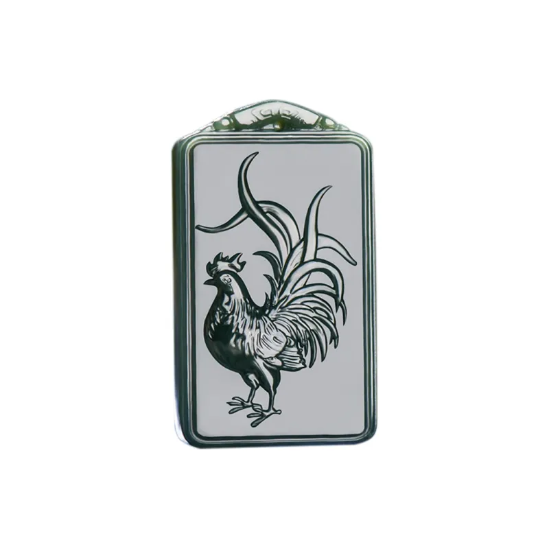 KUNYUYAO Hetian Jade Pendants Green Jade Unisex-45